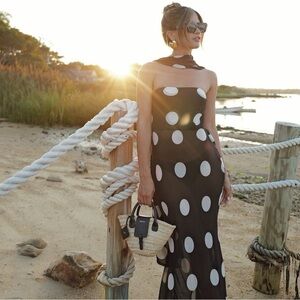 RARE For Love and Lemons Justina Sheer Maxi Gown Maxi xs NWT